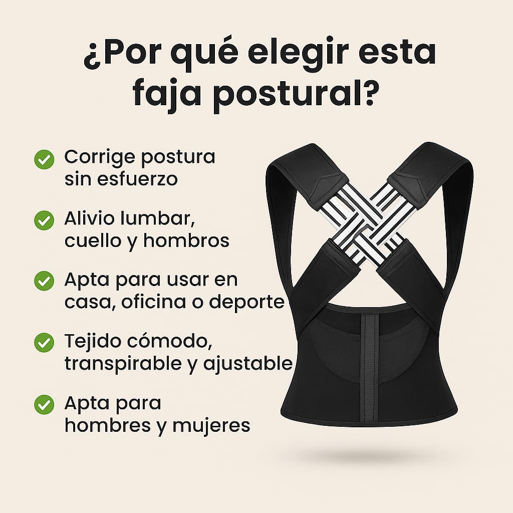 Enderezá tu espalda. Sentite mejor, lucí mejor.