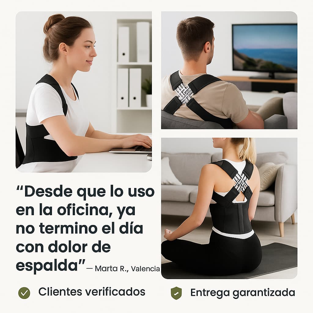 Enderezá tu espalda. Sentite mejor, lucí mejor.