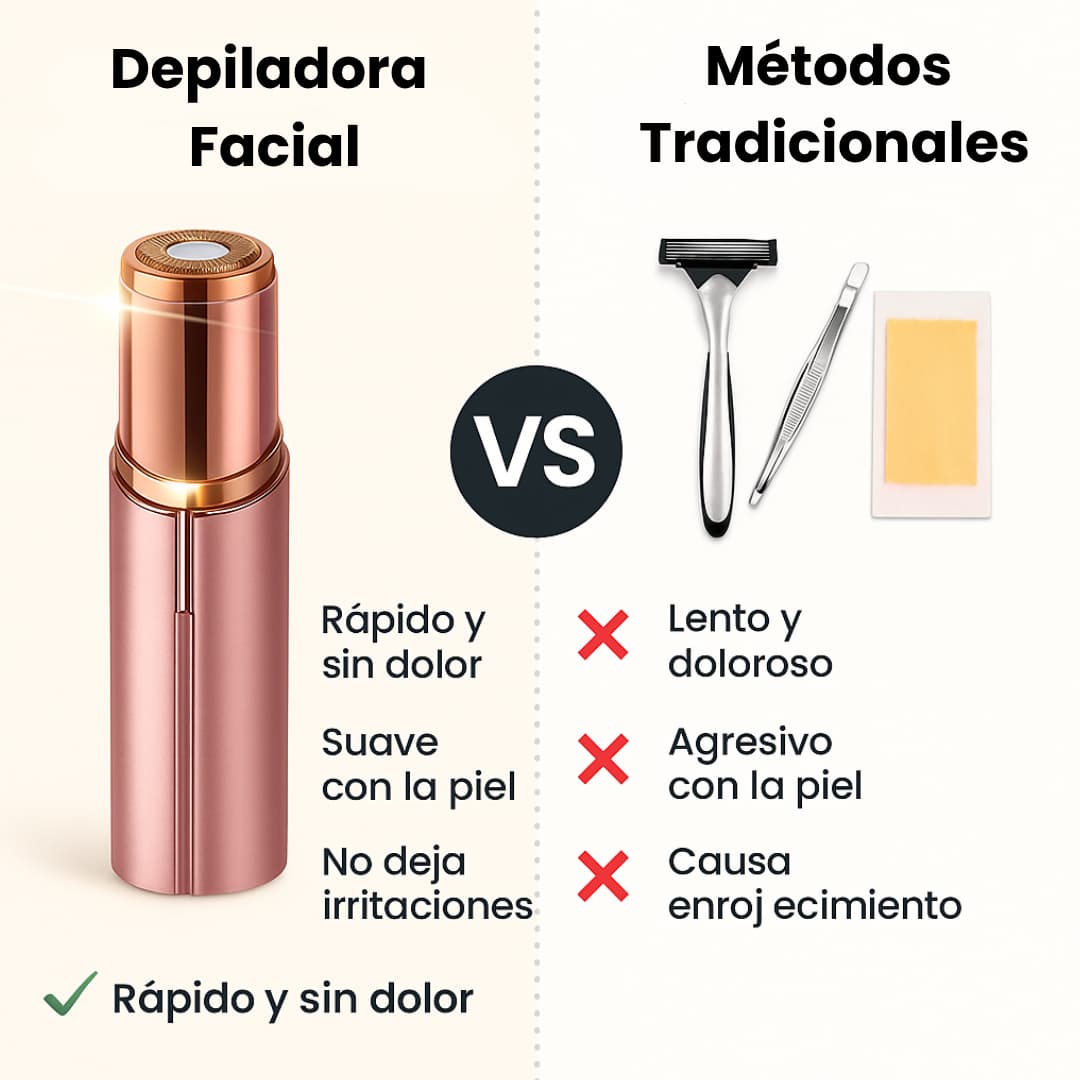 Piel suave sin vello en segundos – sin dolor ni irritación