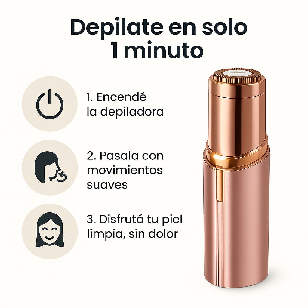Piel suave sin vello en segundos – sin dolor ni irritación